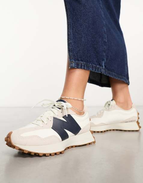 New Balance 327 sneakers in off white and navy - view 1
