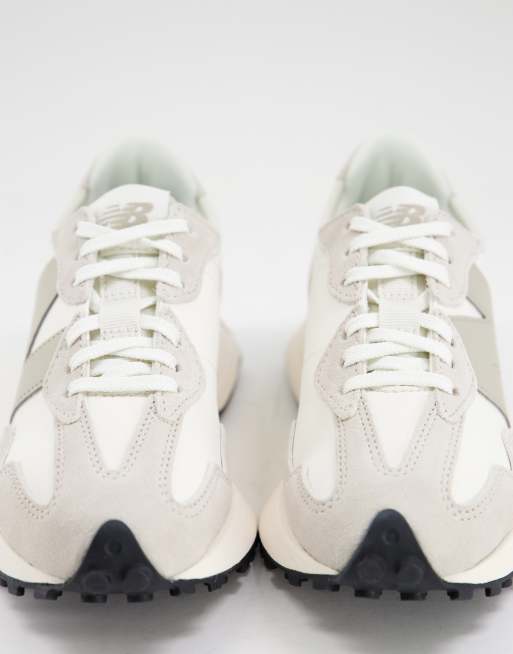 New Balance 327 trainers in off white and brown - exclusive to ASOS, ASOS