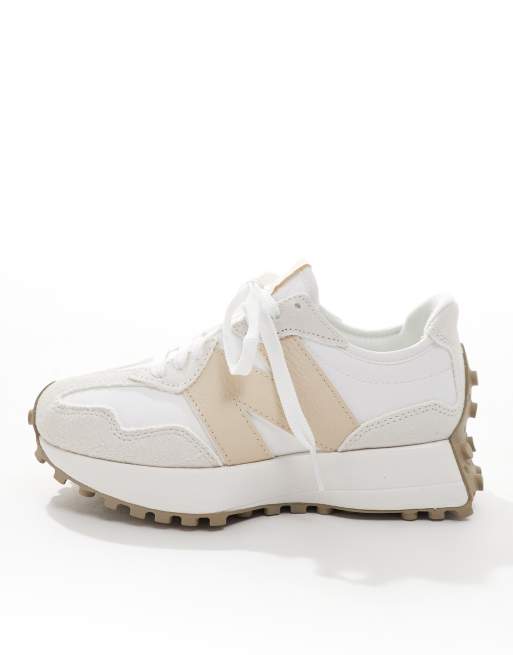 New Balance 327 sneakers in off white with beige detail