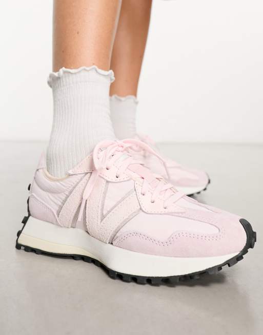 New balance pink best sale shoes