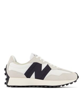 Shop New Balance 327 Sneakers In White And Black