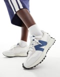 [New Balance] New Balance 327 sneakers in white and blue 36 WHITE