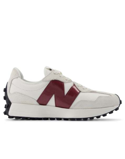 New Balance 327 sneakers in white and burgundy - view 1