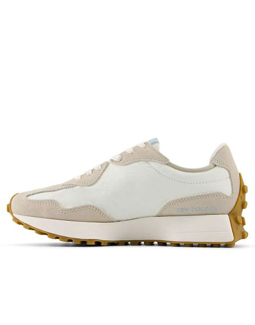 New Balance 327 sneakers in white with beige and baby blue New Balance 327 sneakers in white with beige and baby blue