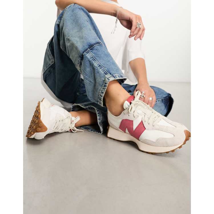 ClassicfuncenterShops 327 Sneakers in wit en roze New Balance New Balance Damen Fresh Foam X Hierro v7 in Grau Violett