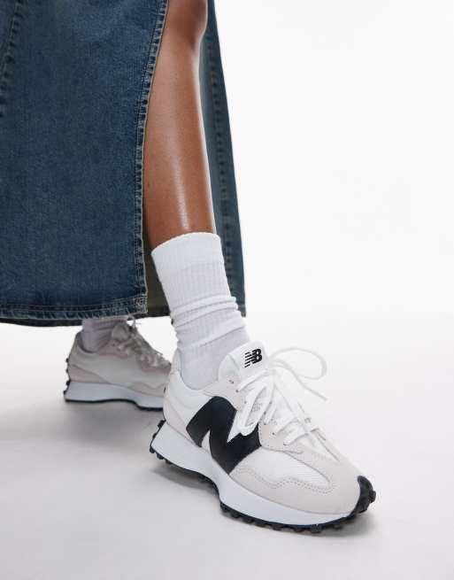 New Balance - 327 - Sneakers in wit en zwart, 2 van 5