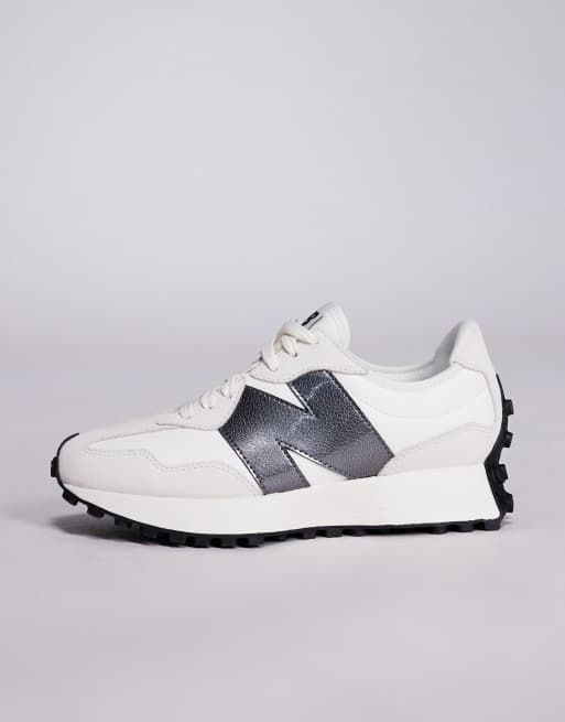 New Balance - 327 - Sneakers met logo van lakleer in wit, 2 van 5