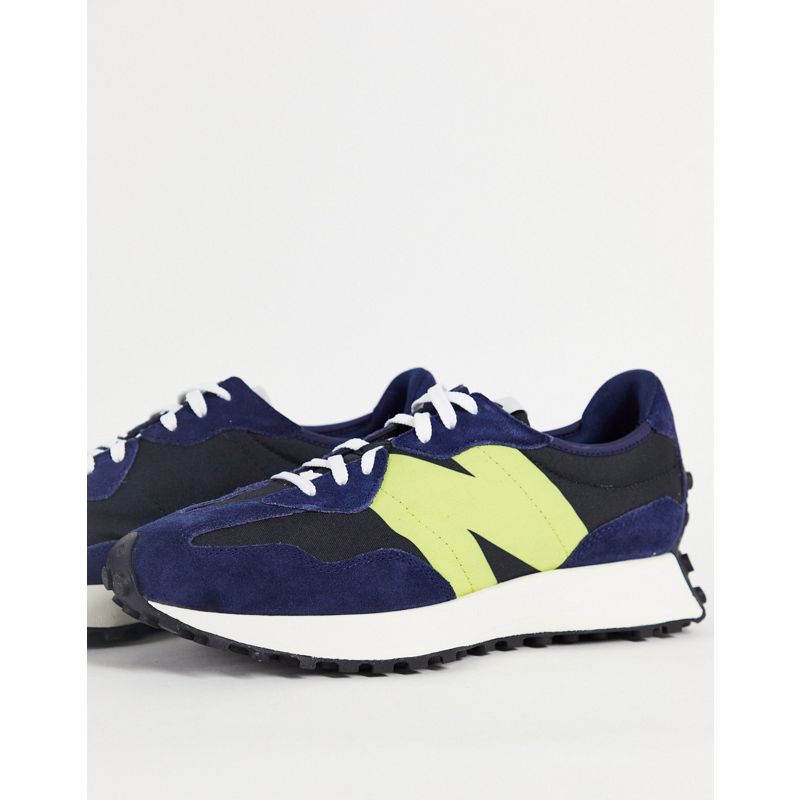 New Balance - 327 - Sneakers nere e gialle