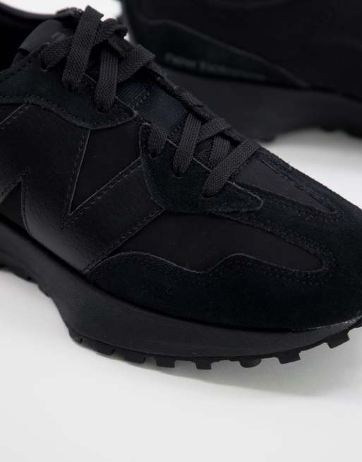 All black suede new balance sale