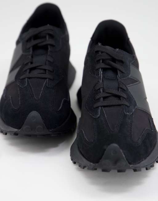 Black suede sales new balance