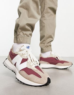 New Balance 327 trainers in beige and terracotta - ASOS Price Checker
