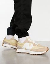 New Balance 327 trainers in off white and brown - exclusive to ASOS, ASOS