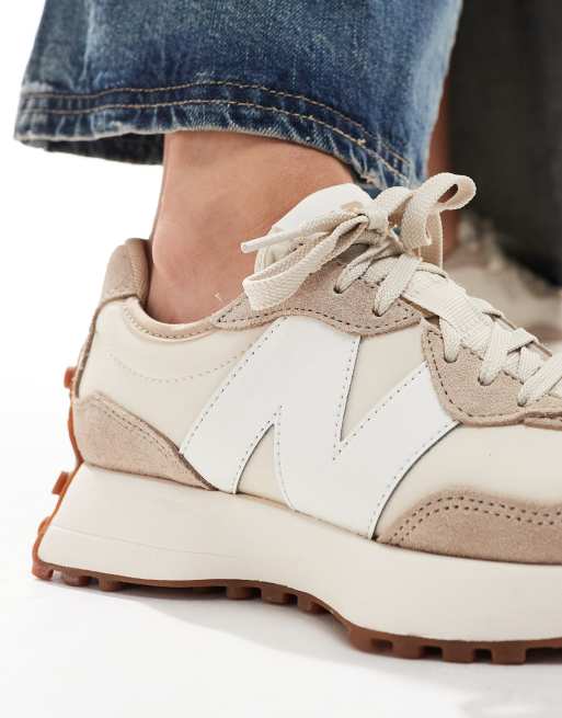 New Balance 327 trainers in beige, ASOS