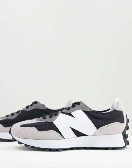 New Balance 327 trainers in black and grey ASOS