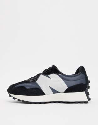 new balance 327 trainers black