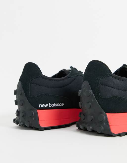 New balance 327 store black and red