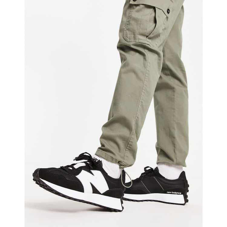 New Balance 327 trainers in black and white | ASOS