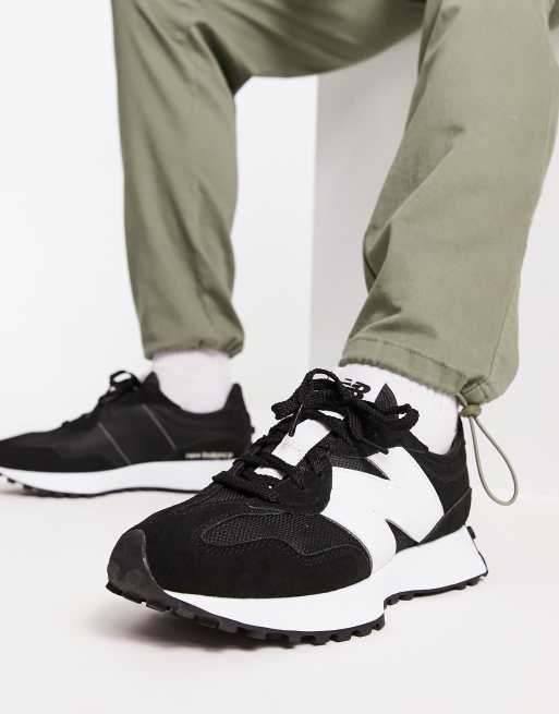 New Balance 327 trainers in black and white | ASOS
