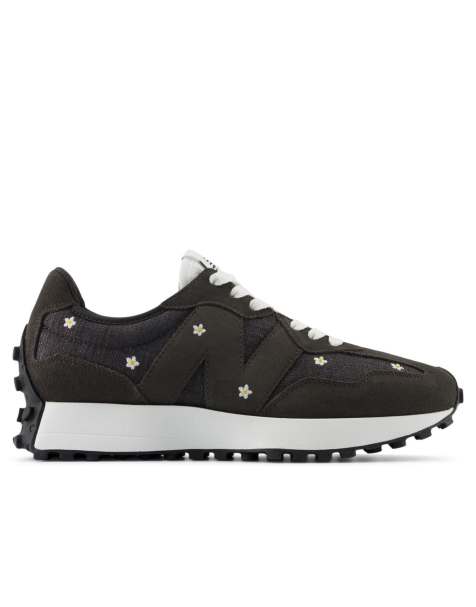 New Balance 327 trainers in black cement - view 1