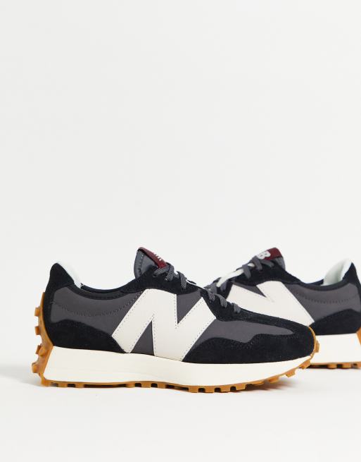 New balance 327 black cheap and gold