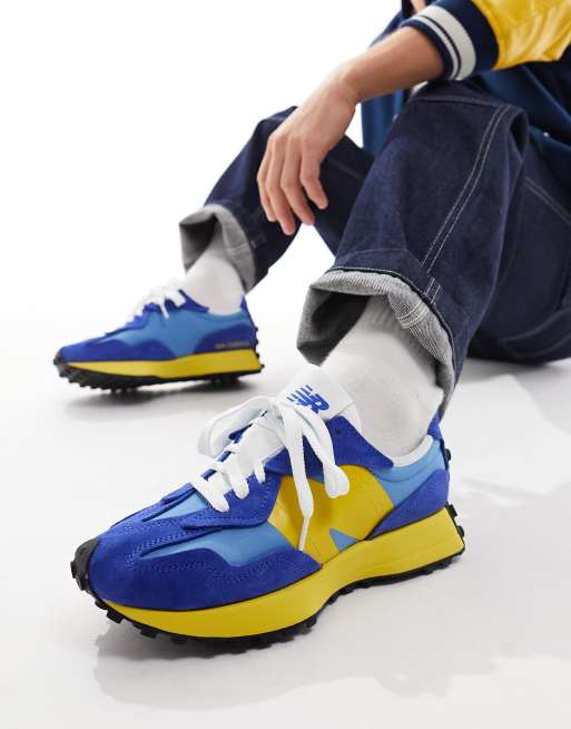 Blue hot sale yellow trainers