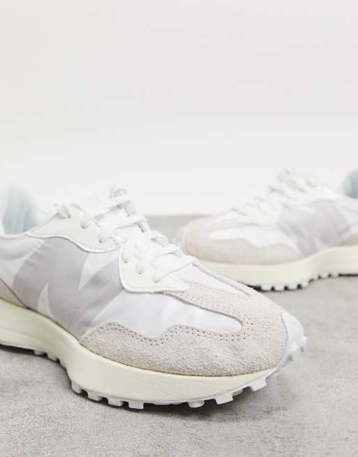 New balance cream on sale trainers