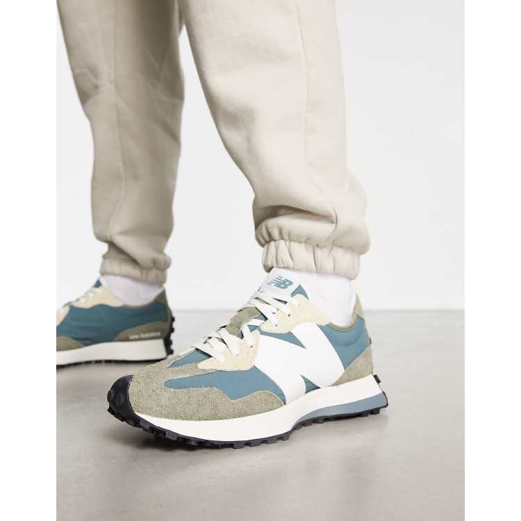 New Balance 327 trainers in grey and light blue