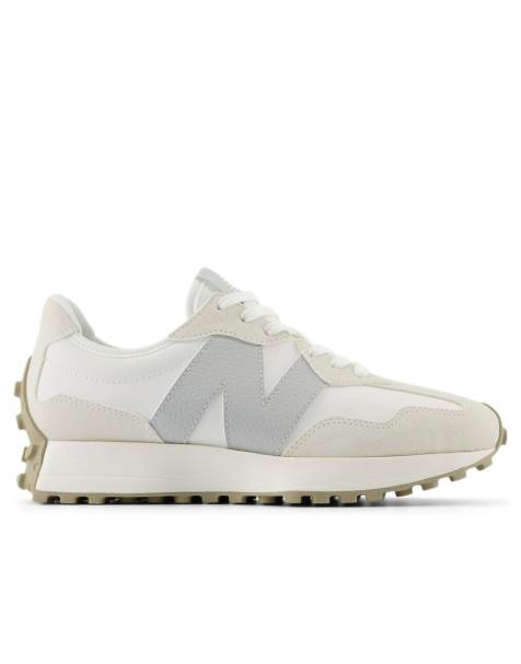 New Balance 327 trainers in grey and white - view 1