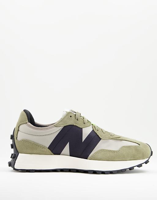 New Balance 327 trainers in khaki and grey New Balance 327 trainers in khaki and grey