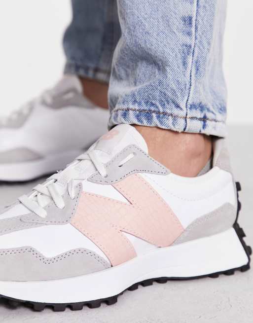 New balance trainers grey and clearance pink