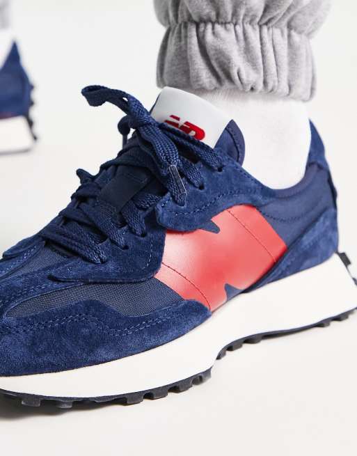 Navy blue and 2024 red new balance shoes