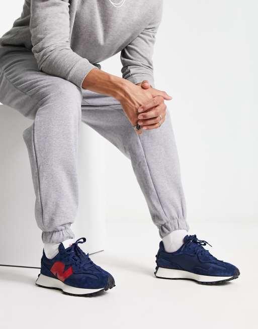 New balance trainers navy hotsell and red