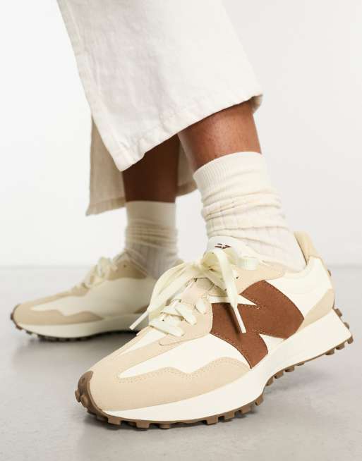 New Balance 327 trainers in beige, ASOS