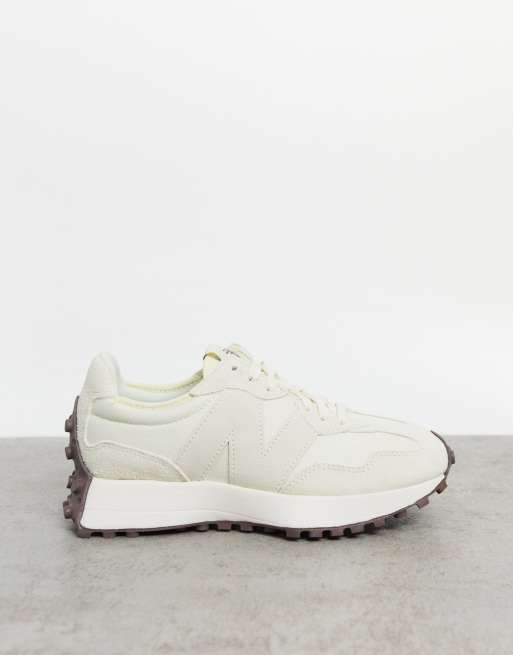 New Balance 327 trainers in off white and brown - exclusive to ASOS, ASOS