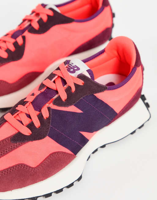 New Balance 327 trainers in pink and red | ASOS