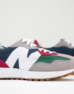 new balance 327 blue red