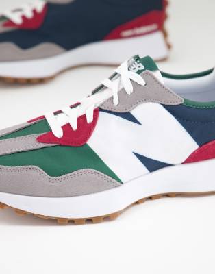new balance 327 blue red
