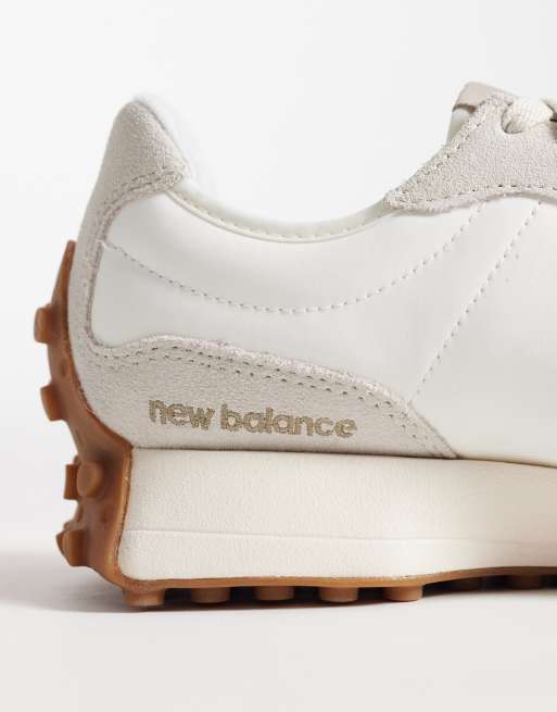 New Balance – 327 – Vita/beige träningsskor, 4 av 5