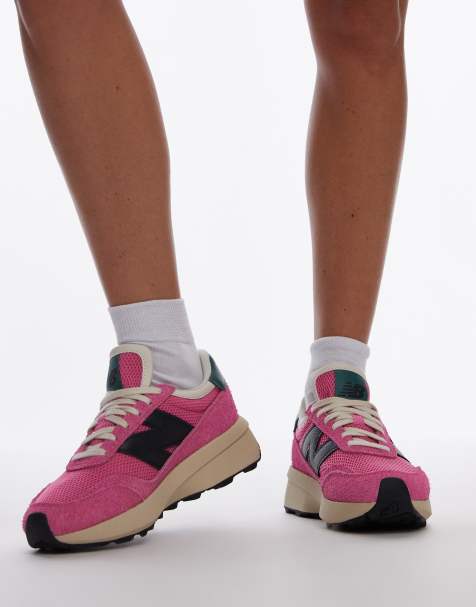 New Balance - 370 - Sneakers in roze en zwart - view 1