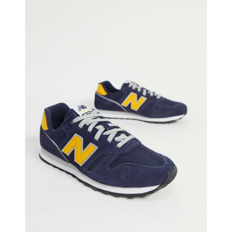 New balance bleu marine hotsell et jaune