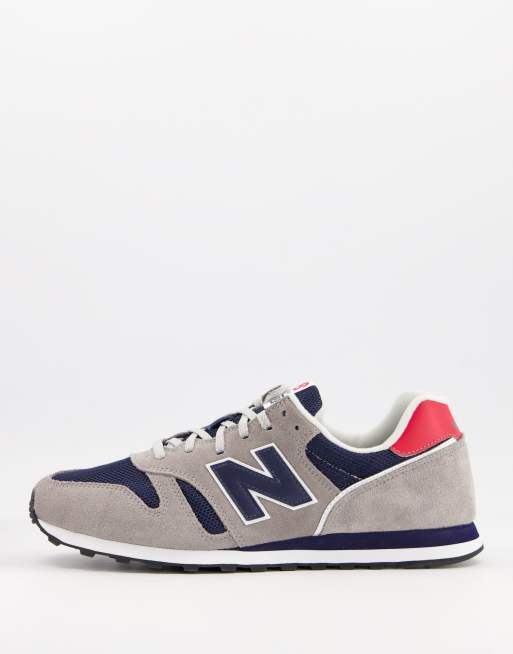 New Balance 373 Baskets Gris et bleu marine