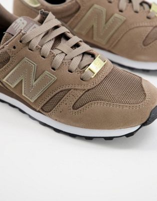 Chaussures New Balance - 373 - Baskets - Marron et doré