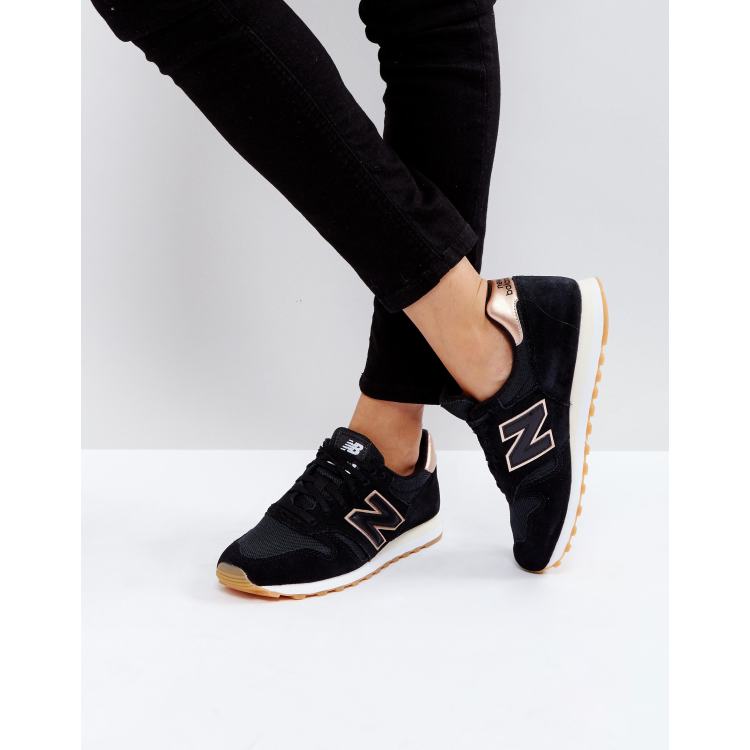 Basket femme noir store new balance