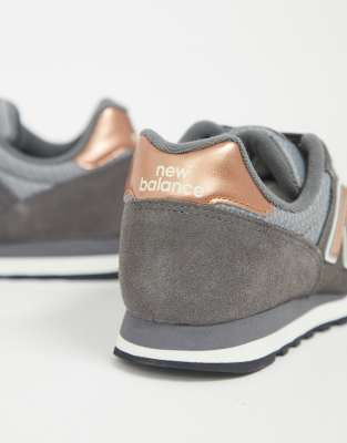 new balance femme 373 classic cuir grise rose