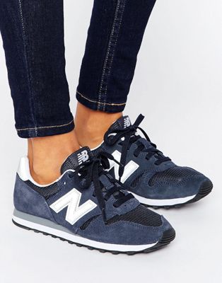 New Balance 373 Marinblåa sneakers