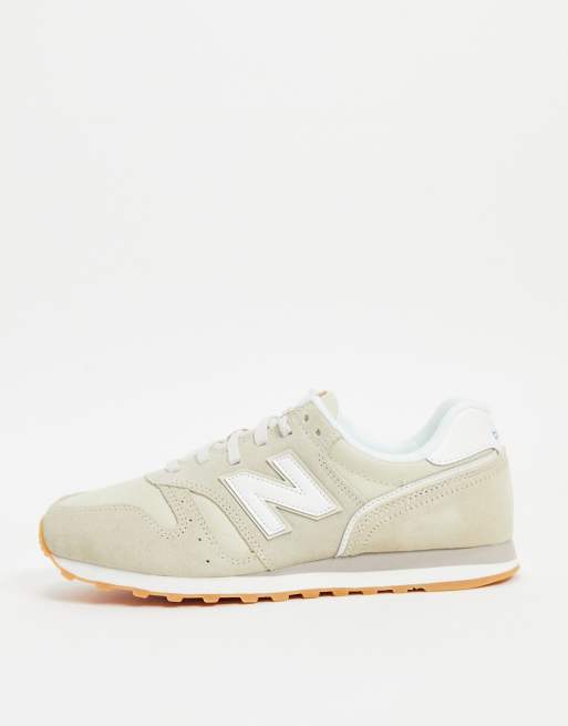New Balance - 373 - Råhvide sneakers i ruskind, 2 af 4