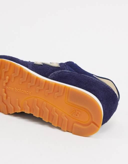 New Balance 373 Sneakers blu navy e oro
