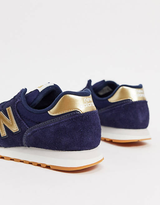 New Balance - 373 - Sneakers blu navy e oro