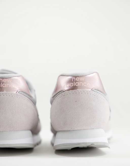 New Balance 373 Sneakers grigie e rosa ASOS