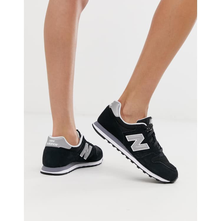 New balance clearance 373 black sneakers